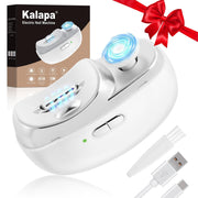 Kalapa front packaging showing compact electric nail clipper and features for easy grooming