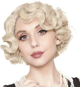 Kaneles front view blonde wig showing vintage finger wave and flattering fit