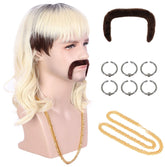 karlery front view beige-blonde wig showing styled waves and retro look benefit