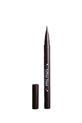 Kat Von D pencil applied to eye showing defined liner and long-wear benefit