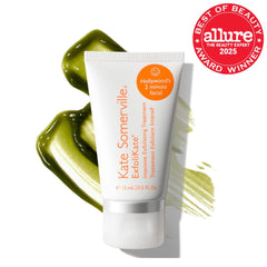 Kate Somerville open tube showing creamy exfoliant texture and spreadability