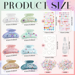 Kathfly pearl, heart, and plum blossom sticker sheets for quick adhesion
