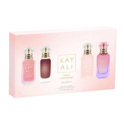 KAYALI blush gift box front view highlighting travel-ready minis
