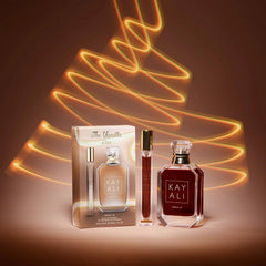 KAYALI Vanilla | 28 bottle close-up highlighting glass detail and luxurious finish
