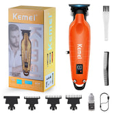 KEMEI 2293 front view showing metal body and ergonomic grip benefit precision