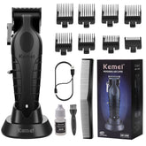 KEMEI 2296 front view showing ergonomic shape and controls for easy handling