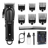 KEMEI front view showing kit packaging and professional components benefit clarity