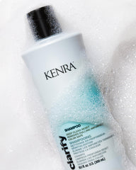Kenra shampoo lather texture foaming to lift buildup and show cleansing action