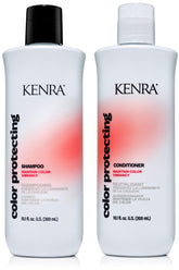 Kenra front packaging shows set and benefits for lasting color