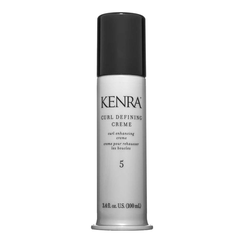 Kenra curl defining crème front packaging shows product and brand benefit shine