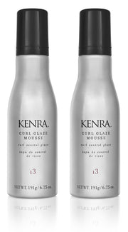 Kenra front packaging showing two 6.75 oz bottles and product benefits