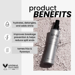 Kenra spray mist close-up demonstrating fine, even application