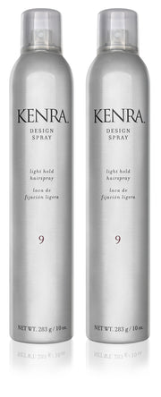 Kenra front packaging showing two 10 oz cans and product benefit