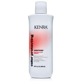 Kenra front packaging showing color-protecting conditioner for longer color life