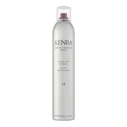 Kenra spray front packaging showing product and branding, fast styling benefit