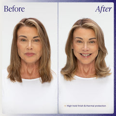 Kenra mist on hair highlighting lightweight texture and quick-dry benefit for styling