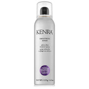 Kenra smoothing spray front packaging showing bottle and label, lightweight protection
