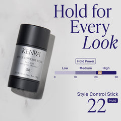 Kenra stick in hand smoothing edges showing precision styling benefit