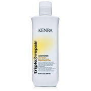 Kenra triple repair front bottle showing product and clean packaging benefits