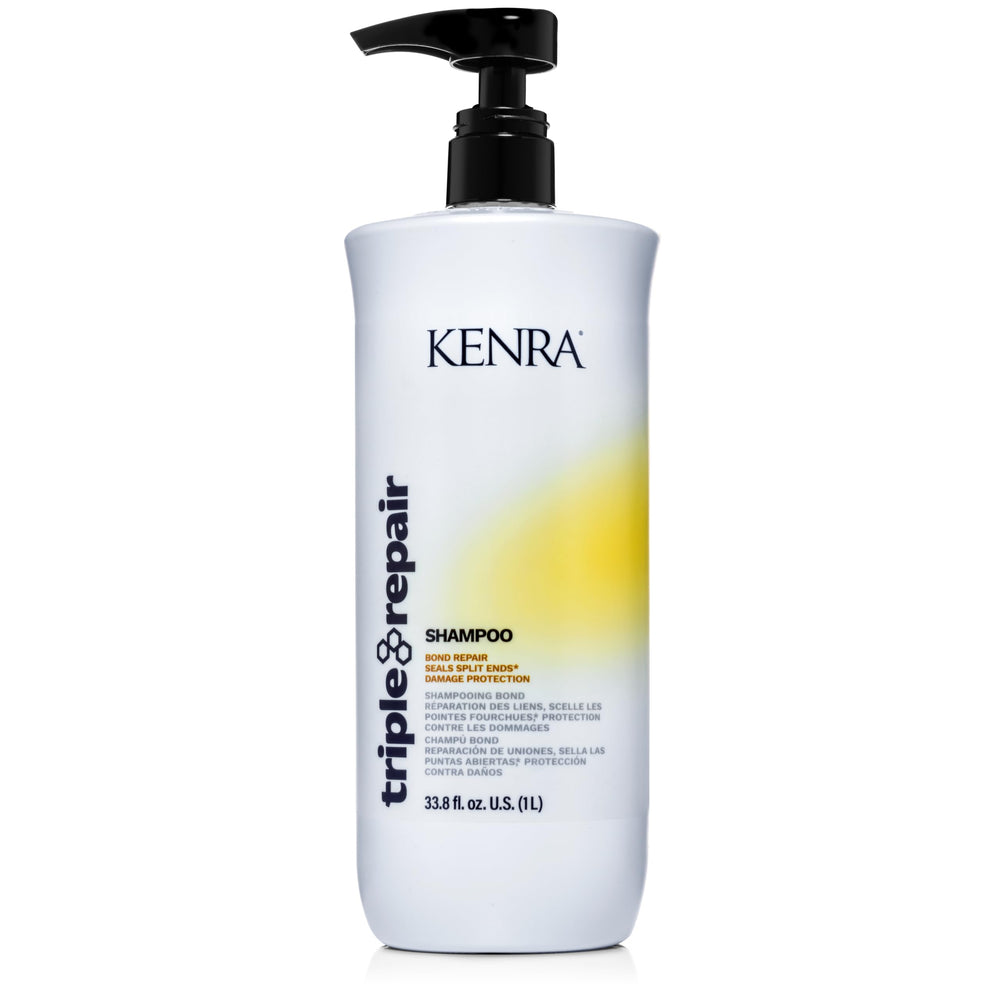 Kenra bottle front view showing product and repair benefits
