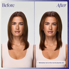 Kenra dry shampoo fine texture close-up highlighting translucent finish