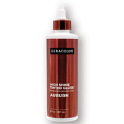 KERACOLOR front bottle shot showing auburn gloss and clear labeling, highlights product identity and ease