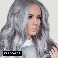 KERACOLOR applying Clenditioner to wet hair for even color deposit and gentle cleanse