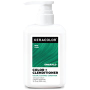 KERACOLOR front packaging showing Emerald clenditioner and benefits