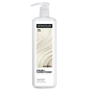 KERACOLOR front bottle showing label and platinum shade, easy selection benefit