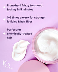 Keranique cream texture close-up demonstrating rich hydration