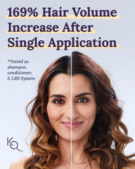 Keranique creamy gel texture close-up demonstrating lightweight body