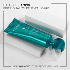 KÉRASTASE creamy lather texture highlighting gentle cleansing and slip
