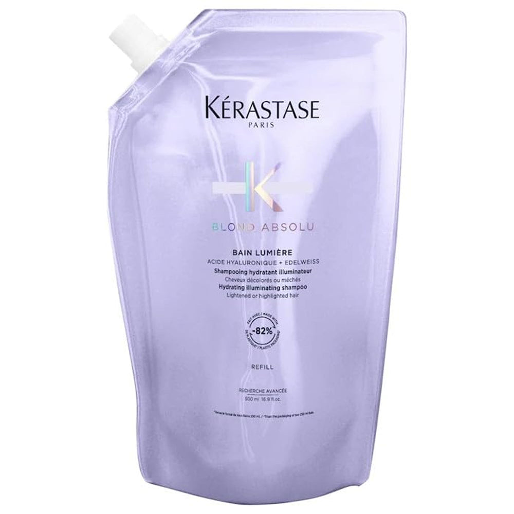 KÉRASTASE front packaging showing refill benefits and shade restoration