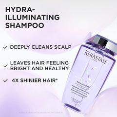KÉRASTASE back label close-up highlighting ingredients and usage benefits