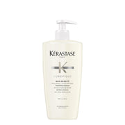 KÉRASTASE front packaging showing 16.9 fl oz bottle and clear branding benefit fuller-looking hair
