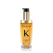 KÉRASTASE front bottle showing refillable design and elegant shine benefit