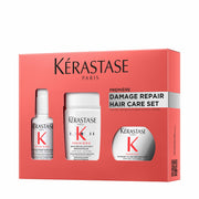 KÉRASTASE front packaging showing the limited-edition trio and clear branding
