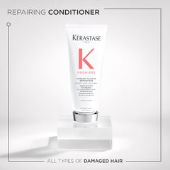 KÉRASTASE cream texture on palm illustrating rich, hydrating formula