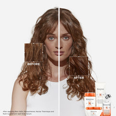KÉRASTASE serum texture on hand demonstrating lightweight absorption benefit