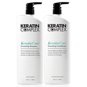 Keratin Complex front packaging showing both 33.8 fl oz bottles and benefits