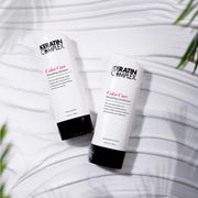 Keratin Complex duo front packaging showing bottles and color protection benefit