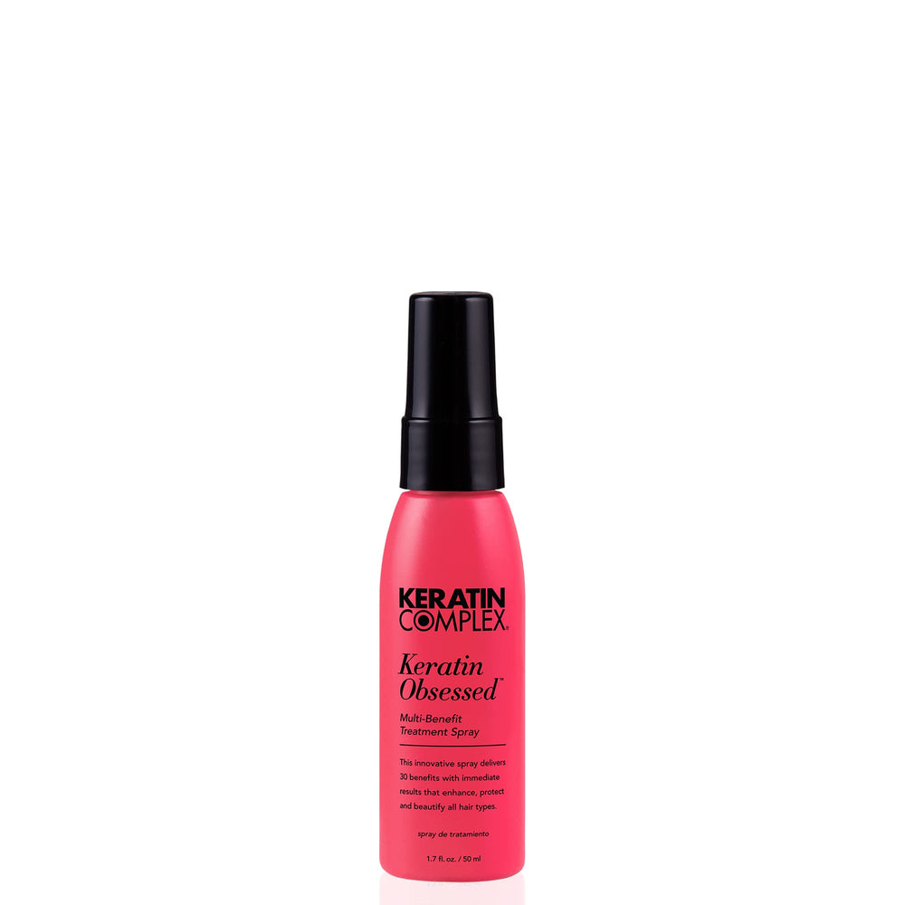 Keratin Complex front packaging showing bottle and label, highlighting convenience