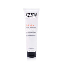 Keratin Complex front packaging showing 4oz bottle and benefits