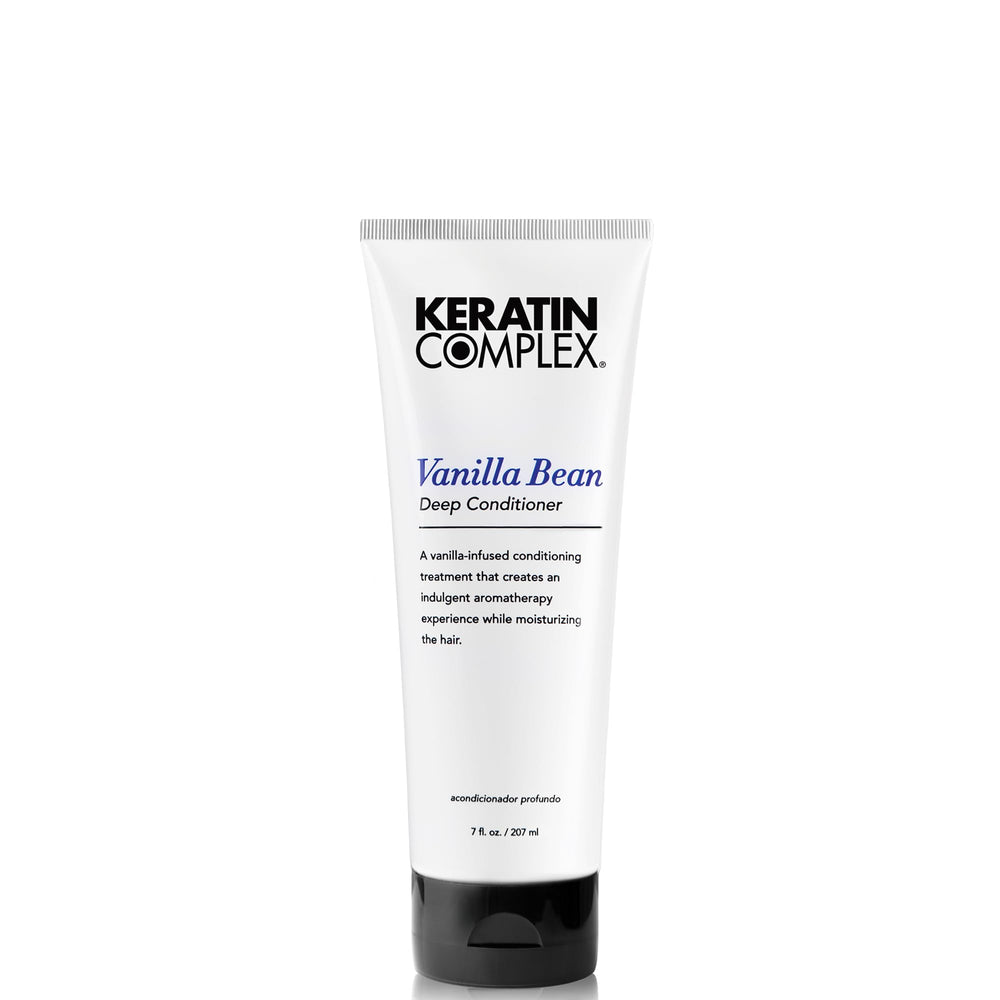 Keratin Complex front jar showing product and easy-grip lid for salon use