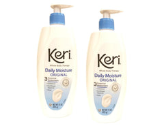 Keri front packaging 15 oz pump shows brand and easy dispensing benefit
