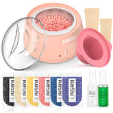 KeShi front packaging showing full kit for easy at-home waxing