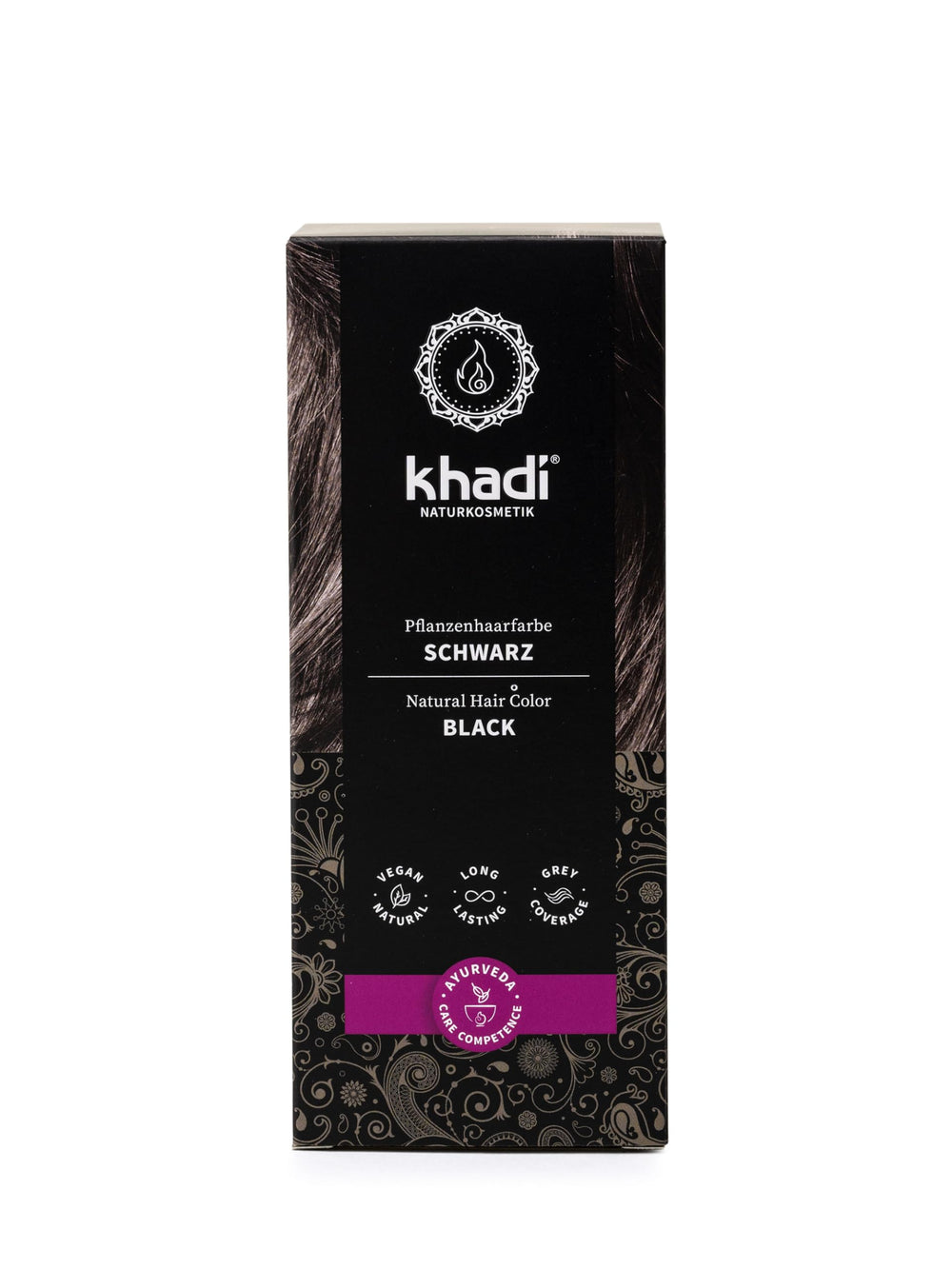 khadi front packaging showing product name and plant-based promise for confidence
