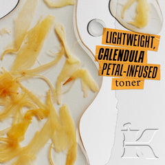 Kiehl's calendula petals close-up highlighting natural botanical soothing benefits