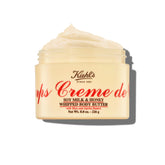 Kiehl's front jar of Creme de Corps Whipped showing packaging and benefit of rich hydration