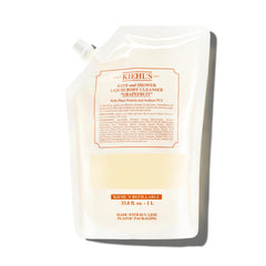 Kiehl's front label of cleanser showing product name and size benefits